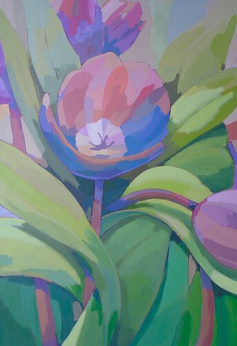 Große Tulpe von Tilo Ettl, Malerei kaufen auf Singulart