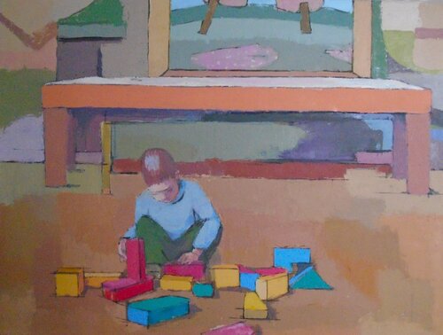 Spielendes Kind II par Tilo Ettl, Peinture en vente sur Singulart