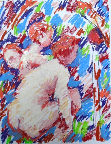 Eva mit Cupido von Tilo Ettl, Werk auf Papier kaufen auf Singulart