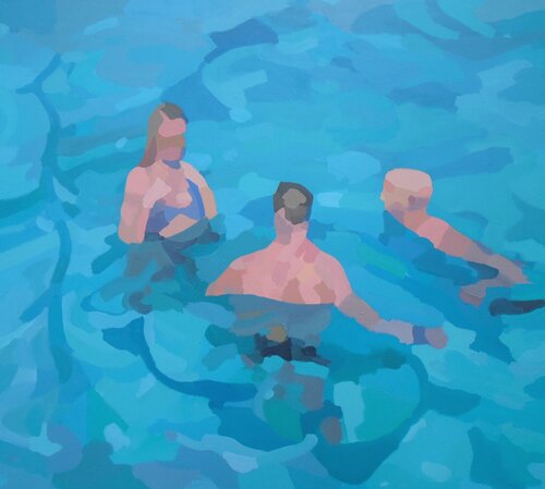 Pool by Tilo Ettl, Painting for Sale on Singulart