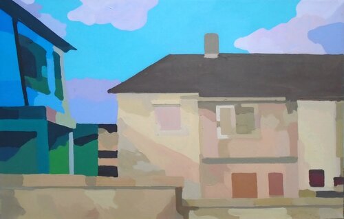 Haus par Tilo Ettl, Peinture en vente sur Singulart