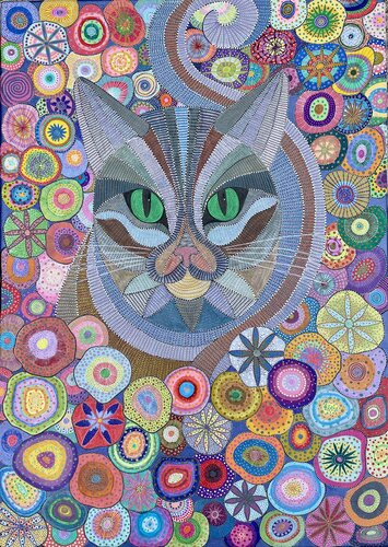 The Dreamkeeper’s Gaze by Dragana Olah, 소묘 for Sale on Singulart