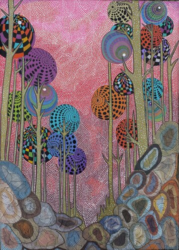 Chromatic Grove by Dragana Olah, 소묘 for Sale on Singulart