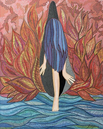 She Who Walks Between van Dragana Olah, Tekening te koop op Singulart