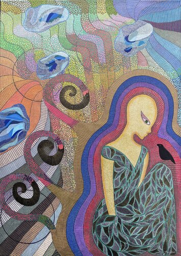 Find The Missing Dot de Dragana Olah, Dibujo a la venta en Singulart