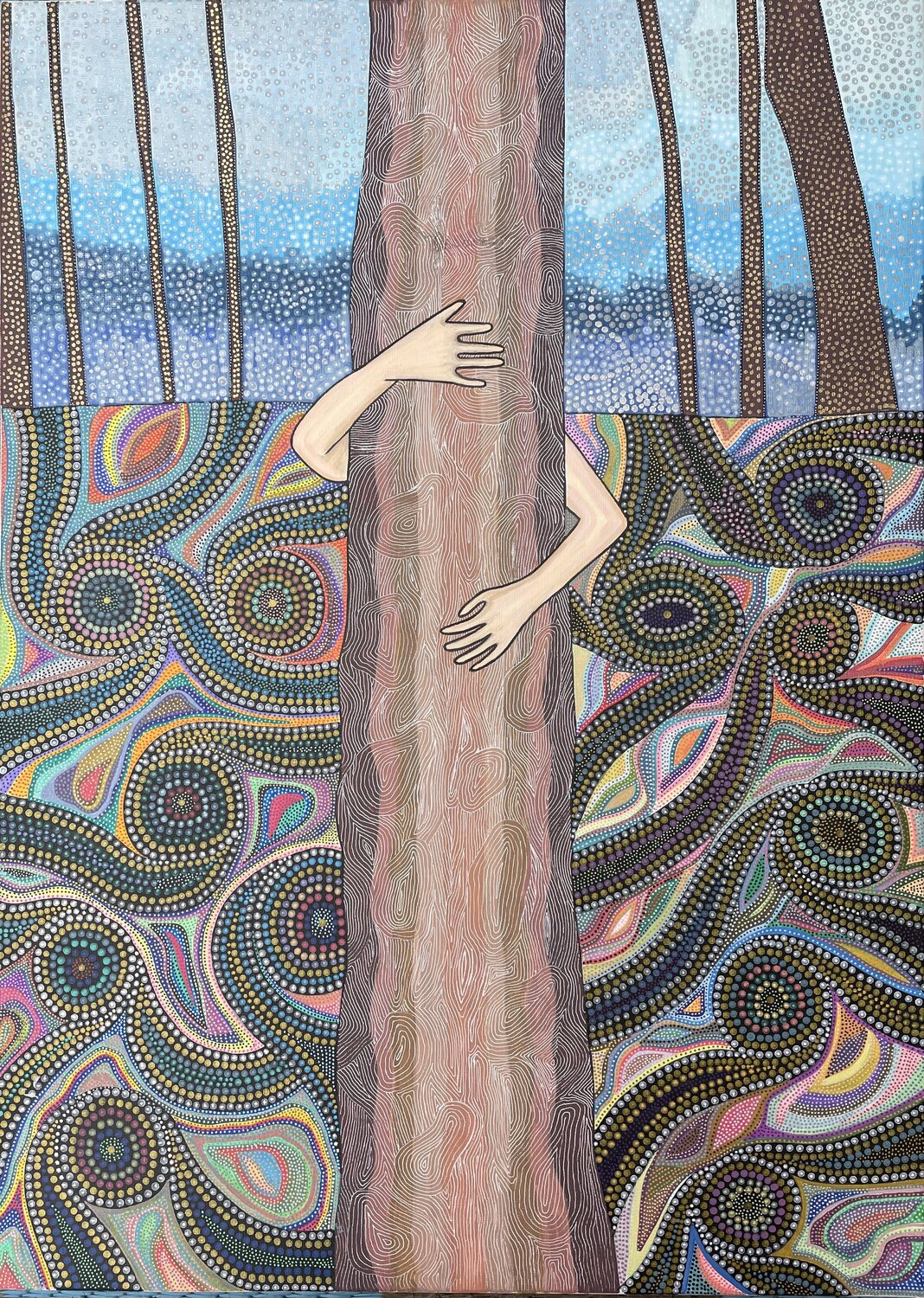 Embrace of the Living Axis Dragana Olah Zeichnungen zu verkaufen