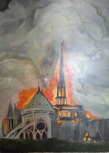 Notre Dame van Birgit van der Gang, Schilderij te koop op Singulart