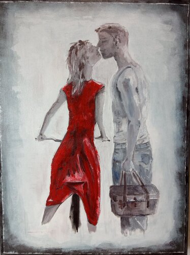 First Love by Birgit van der Gang, Painting for Sale on Singulart