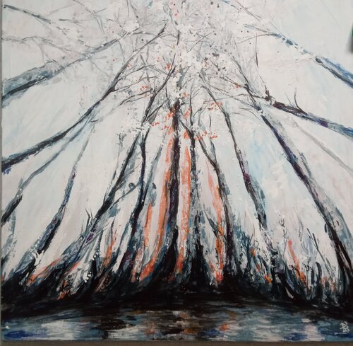 Birken by Birgit van der Gang, 油畫 for Sale on Singulart