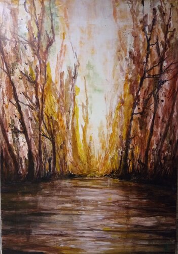 Spätsommer van Birgit van der Gang, Schilderij te koop op Singulart