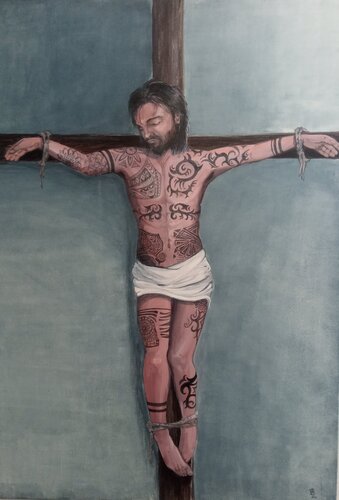 Denn sie wissen nicht van Birgit van der Gang, Schilderij te koop op Singulart