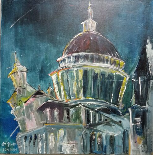 St. Paul's van Birgit van der Gang, Schilderij te koop op Singulart