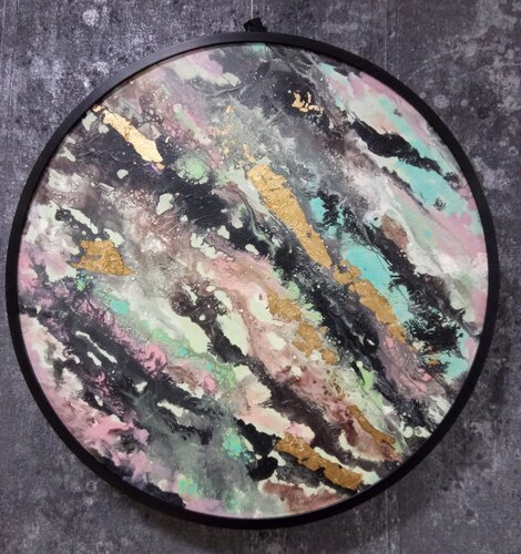 Rose Gold van Birgit van der Gang, Schilderij te koop op Singulart