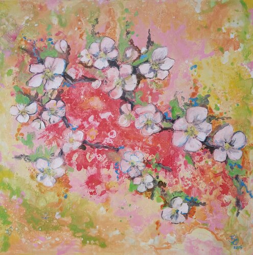 Blüten van Birgit van der Gang, Schilderij te koop op Singulart