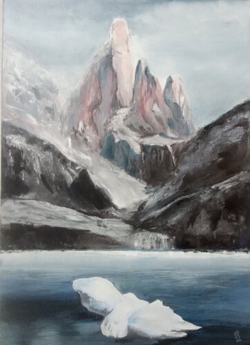 Gletscher van Birgit van der Gang, Schilderij te koop op Singulart