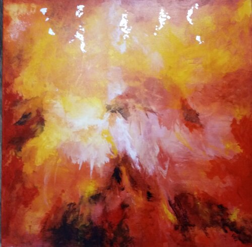 Vulkan by Birgit van der Gang, 회화 for Sale on Singulart
