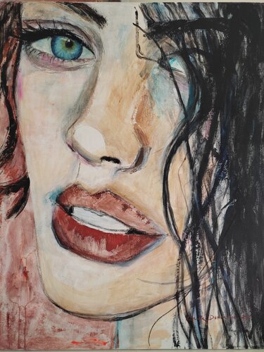 Flor de Loto van Laura Dorronsoro, Schilderij te koop op Singulart