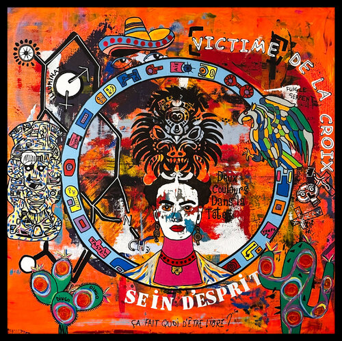 Frida, sein d'esprit von Reyolenjoy, Malerei kaufen auf Singulart