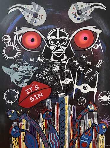 Flipper Star wars di Reyolenjoy, Pittura in vendita su Singulart