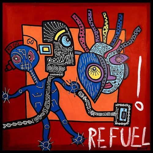 Refuel di Reyolenjoy, Pittura in vendita su Singulart