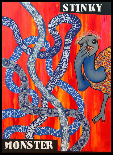 Stinky monster di Reyolenjoy, Pittura in vendita su Singulart