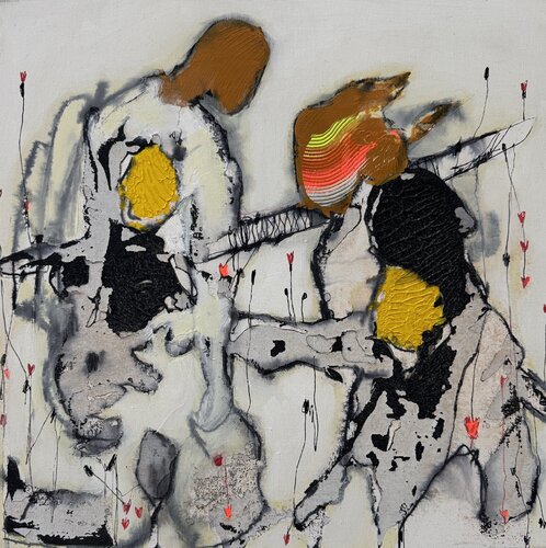 Fight of Love 1 di Danny Kästner, Pittura in vendita su Singulart