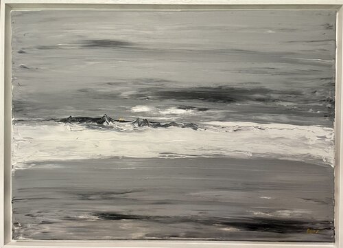 Paysage blanc by Vincent ARIN, Painting for Sale on Singulart