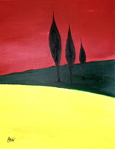 Arbres pinceaux by Vincent ARIN, Painting for Sale on Singulart