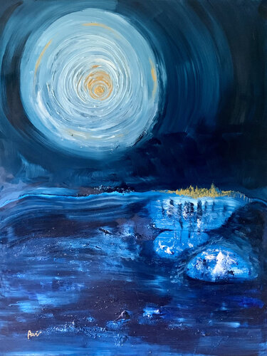 Horizon bleu by Vincent ARIN, Painting for Sale on Singulart