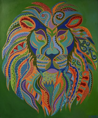 The Lion of Apollo van Katja Nagel, Schilderij te koop op Singulart
