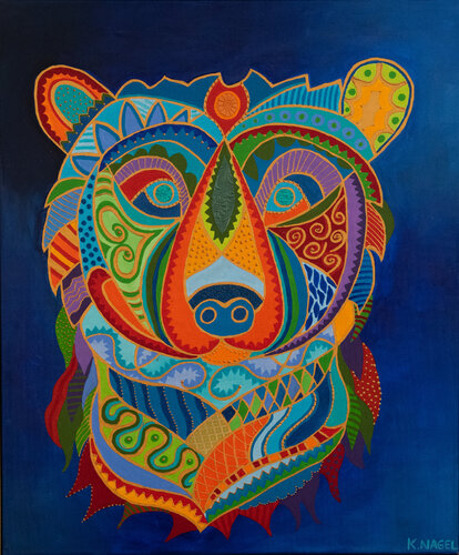The Bear Kallisto van Katja Nagel, Schilderij te koop op Singulart