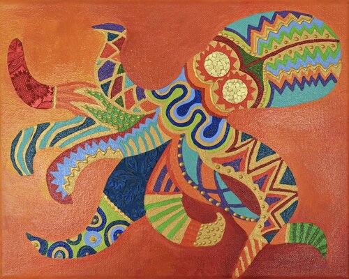 Mosaiko by Katja Nagel, Painting for Sale on Singulart