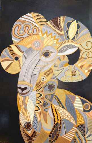 The Ram of Zeus von Katja Nagel, Malerei kaufen auf Singulart