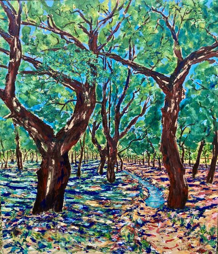 Where does the water go, brother? van Alejandro Mariotti, Schilderij te koop op Singulart