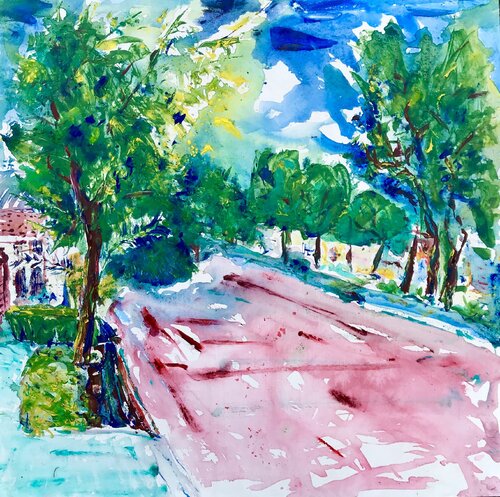 View from Rotary Club in Guaymallén van Alejandro Mariotti, Schilderij te koop op Singulart