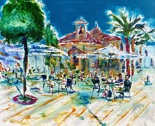 In front of the hermitage van Alejandro Mariotti, Schilderij te koop op Singulart