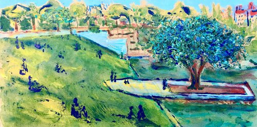 Passersby van Alejandro Mariotti, Schilderij te koop op Singulart