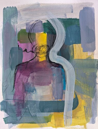 In the Middle of Leaving by Margaret Lipsey, Work on Paper for Sale on Singulart