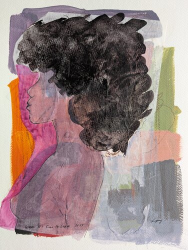 When It's Time to Leave by Margaret Lipsey, Work on Paper for Sale on Singulart