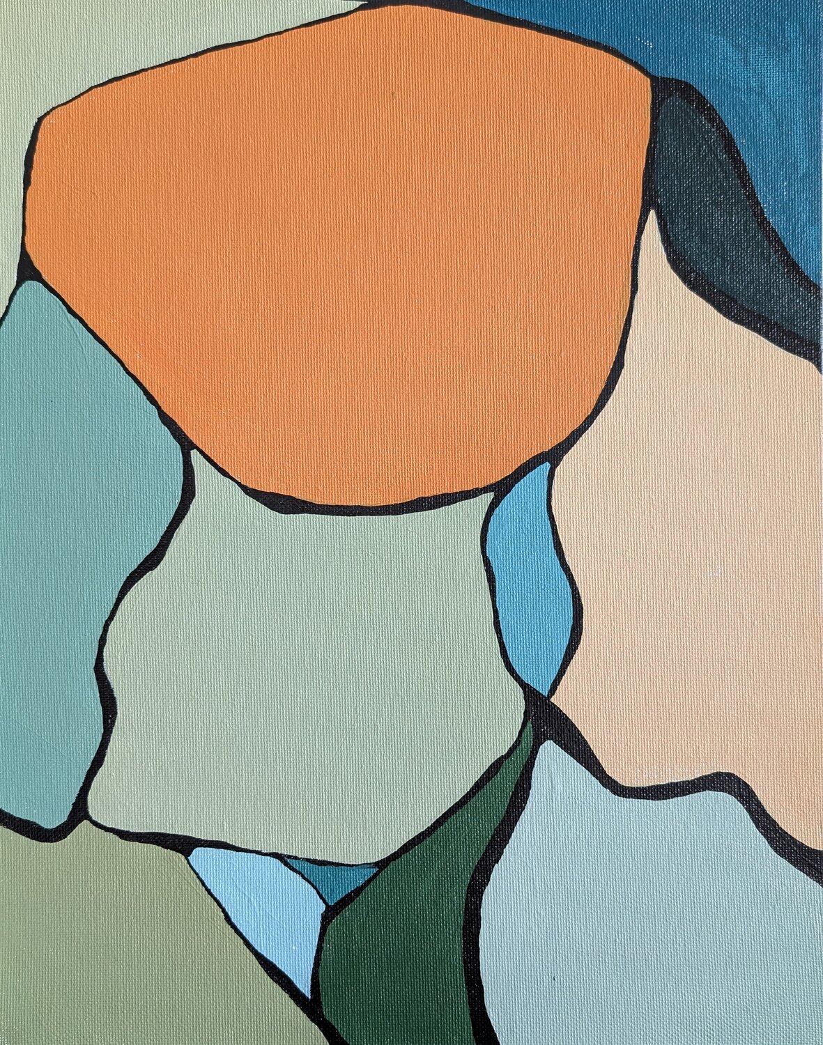 Stroll on A Summer Day Margaret Lipsey Originalgemälde zu verkaufen