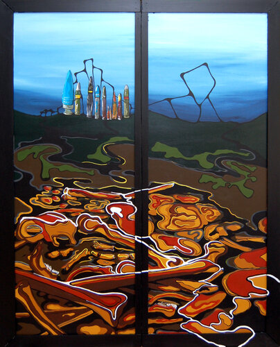 Bonebed van Oscar Cambra Moo, Schilderij te koop op Singulart