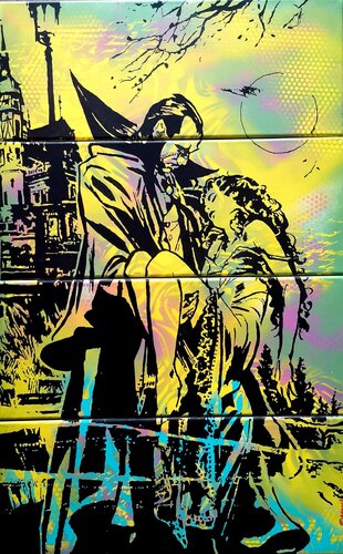 Dracula (Homage an Gene Colan) von Christian Berger, Malerei kaufen auf Singulart