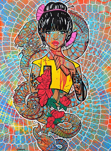 Dragon Muse von Christian Berger, Malerei kaufen auf Singulart