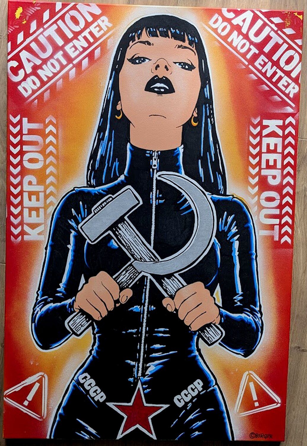 Soviet Seduction Christian Berger Origineel schilderij te koop