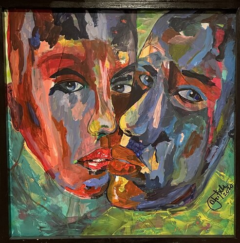Dave und David by Oliver Fritsche, Painting for Sale on Singulart