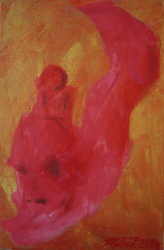 Aber die Schlange sagte van Karol Kosik, Schilderij te koop op Singulart