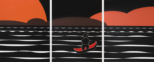 Red Sun di JIANG LI, Altri media in vendita su Singulart