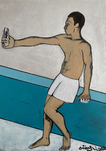 Selfie di JIANG LI, Pittura in vendita su Singulart