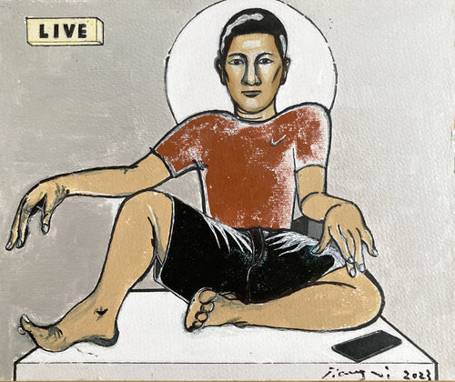 Buddha von JIANG LI, Malerei kaufen auf Singulart