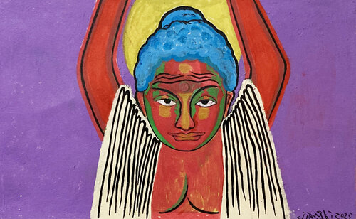 The Surrendering Buddha von JIANG LI, Malerei kaufen auf Singulart